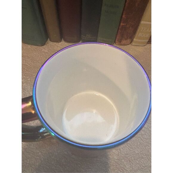 Starbucks Rainbow Iridescent Coffee Mug 11Oz. Ceramic Metallic Colors 2022 - Picture 4 of 5